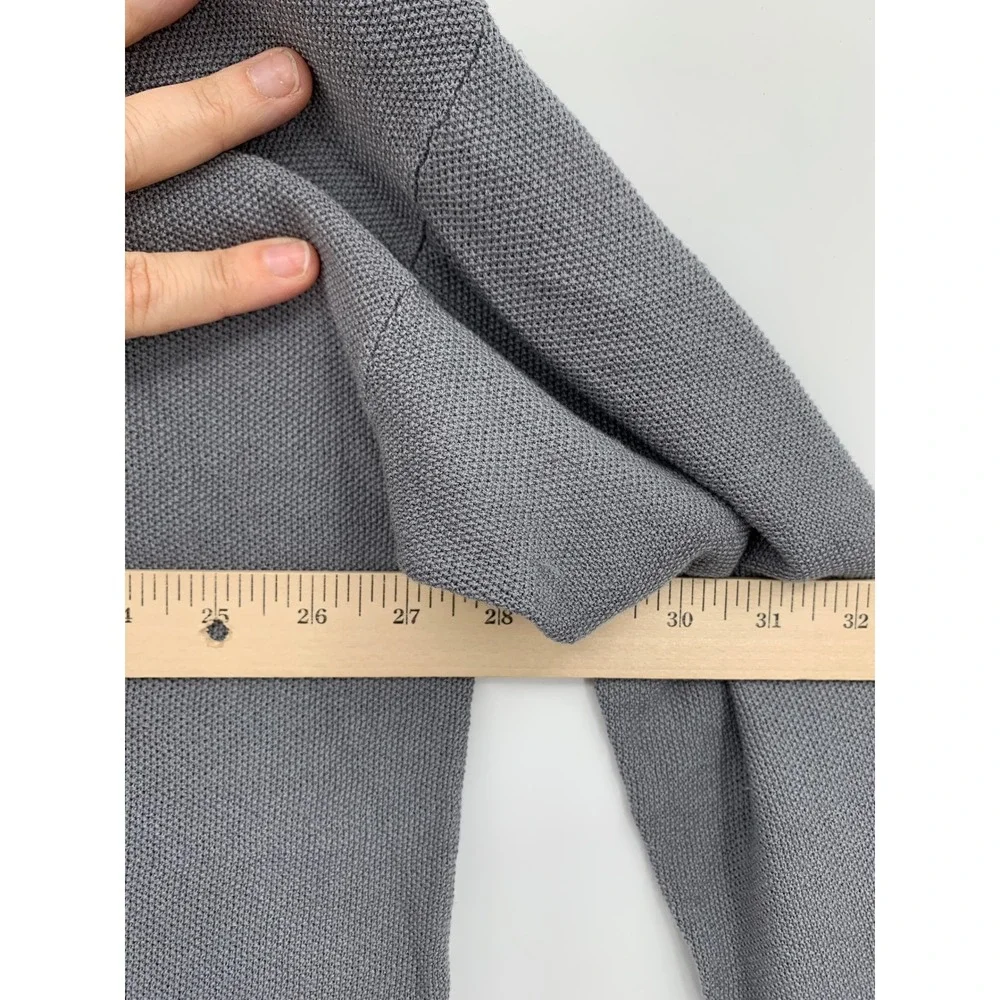 Eileen Fisher Sweater Womens 1X Gray Linen Blend Knit Long Sleeve Pullover